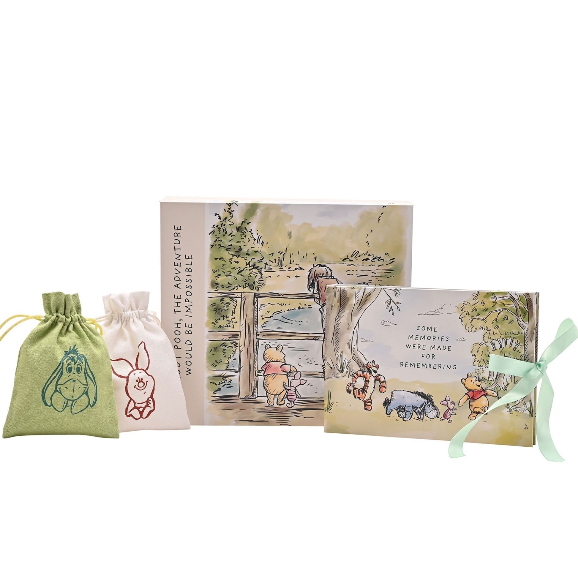 Winnie the Pooh Keepsake Box, Photo Album & Memory Bags