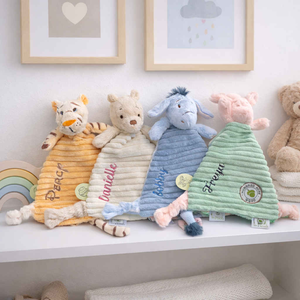 Personalised Winnie the Pooh Comforter for Baby